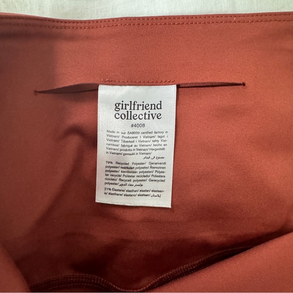 Girlfriend Collective Compressive High-Rise Legging - Limited Ed Color Sedona - Picture 2 of 6